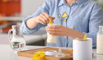 Ilustrasi Susu ASI dicampur susu formula